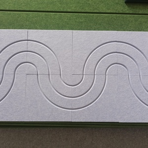 Excellente qualité, haute performance, style de conception de rainures variées, panneaux acoustiques colorés écologiques, décoration murale pour bureau et <span class=keywords><strong>studio</strong></span> - Product Image 1