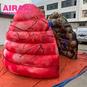 Poumon humain gonflable géant avec comparaison fumigène et sain, décoration personnalisée de stand médical pour la sensibilisation à la santé publique - Product Image 6