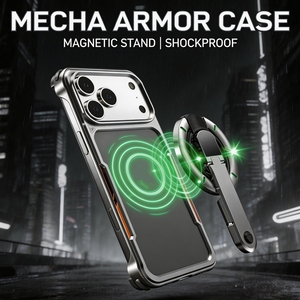 เคสโทรศัพท์มือถืออะลูมิเนียมหมุนได้ 360 องศา สำหรับ 17 Pro Max พร้อมขาตั้งแบบพับได้และระบบระบายความร้อน - Product Image 2