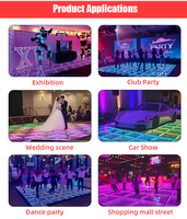 Piste de danse LED interactive portable RGB pour jeux d'enfants en extérieur
