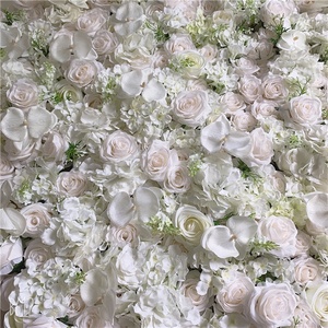 F-1580 Factory Wedding Decoration Silk <strong>Flowers</strong> Artificial <strong>Wall</strong> Backdrop 40*60 CM White Orchid <strong>Flower</strong> <strong>Wall</strong> <strong>Panels</strong> - Product Image 3
