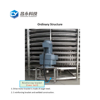 Best-seller Congélateur en spirale à usage intensif Équipement de réfrigération industrielle pour viande, fruits de mer, volaille, moteur de congélation