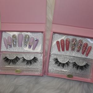 Vente en gros, ensemble de pointes de cils, presse personnalisée sur les ongles, vente en gros, livraison gratuite - Product Image 1