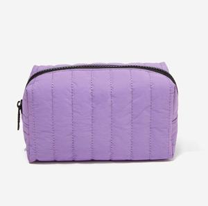 กระเป๋าเครื่องสำอางลายควิลท์แบบมีซิปทันสมัยจุได้สะดวกสำหรับผลิตภัณฑ์ดูแลผิวลิปสติกดินสอนักเรียนทันสมัย - Product Image 1