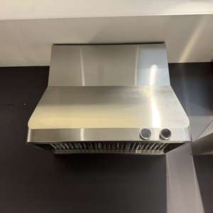 Hotte murale en acier inoxydable de 30 pouces, 1000 m³/h, pour restaurant, 3 vitesses, filtre à déflecteurs, arrêt automatique - Product Image 6