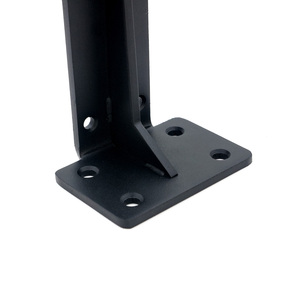 Stainless Steel Heavy Duty <strong>Shelving</strong> Hardware Iron Metal <strong>Black</strong> Wall Floating Shelf <strong>Brackets</strong> - Product Image 4