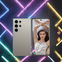 Smartphone S24 Ultra 5G Grand écran Affichage 4K 120Hz Processeur Déca-Core Reconnaissance Faciale Téléphone Mobile