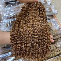 Ekstensi Rambut Manusia Asli Brazilian Remy 2026, Model Micro Ring Loop Crochet, Pewarnaan Bleached, Double Drawn, Pre-Looped, untuk Kepang dan Gaya Feathering