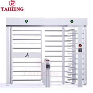 더블 레인 전체 높이 RFID 카드 액세스 제어 시스템 스윙 배리어 개찰구 강화 보안 휠체어 사용자 사람들 - Product Image 1