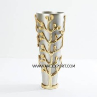 Vase à fleurs doré de luxe, nouveau Design, articles élégants, Design Antique moderne, Vase à fleurs de décoration