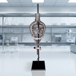 MAYALAB Laboratory Funnel <b>Right</b> <b>Angle</b> <b>Clamp</b> Stand with Adjustable Metal Rod Rectangular Base for 500ml Glassware 1 Year Warranty - Product Image 2