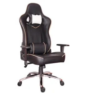 Оптовая продажа, черные эргономичные регулируемые офисные кресла из искусственной кожи с высокой спинкой