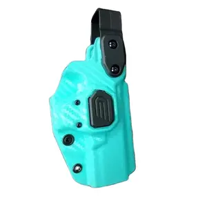 Bluetac Tactical Plastic Carbon Fibre Duty Gun Holster Level 3 Retention Thumb Fast Draw Gun Bag With Drop Leg Platform