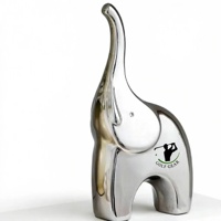 Modelo de Elefante de Hierro Retro OEM ODM, Decoración para el Hogar y la Oficina, Escultura de Escritorio, Compra al por Mayor de un Fabricante y Proveedor Chino