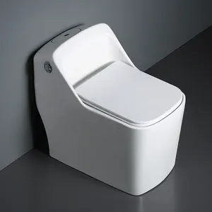 Ultimi disegni di alta qualità in ceramica bianca lucida Wc Wc Wc bagno un pezzo S-Trap bagno Wc in ceramica in vendita