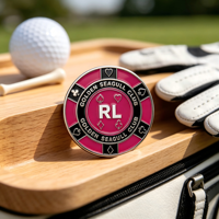 Marqueur de balle de golf en métal personnalisé Chiozo Coin, vente en gros, marqueur de golf en métal gravé de qualité supérieure, cadeaux d'entreprise personnalisés pour clubs de golf