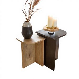 Mesa de Centro Moderna Faro de Madera de Mango para Sala de Estar de Apartamento y Uso en Hoteles - Product Image 1