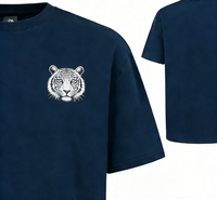 Kaos Pria Custom 100% Katun Ukuran Besar 180GSM Polos O-Neck Bernapas Kasual Sablon Logo Digital Grosir Pesanan Massal