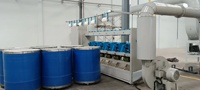 Máquina de hilar por fricción de 6 cabezales para la fabricación de hilo grueso para mopas o alfombras, tipo DREF