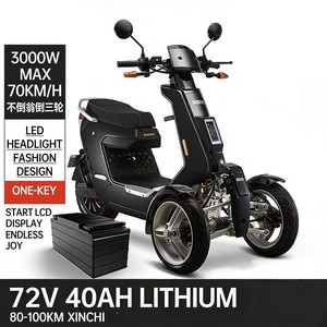 Triciclo Eléctrico con Marcha Atrás, Estilo Burro, Certificado 3C - Product Image 4