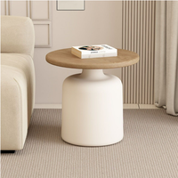 Table basse en bois cylindrique 3D extensible, moderne et durable, pour le salon