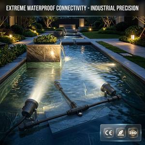 Cavo Connettore Tipo T Impermeabile IP68 - Splitter LED Industriale 1 a 2 - Cavo per Scatola di Giunzione Solare Esterna Grado Marino - Product Image 1