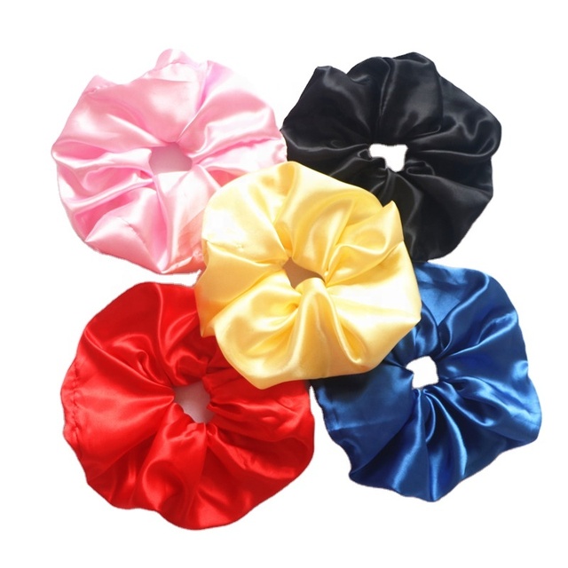 Wholesale Scrunchies Co Cute Extra Large Jumbo Big Oversize XL XXL Silk Satin Hair Oversized Scrunchie for Hair