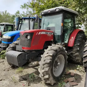 110 HP 4wd รุ่น 1104 Massey Ferguson หรือคูโบต้าหรือนิวฮอลแลนด์ใช้รถแทรกเตอร์อุปกรณ์ฟาร์มเครื่องมือการเกษตรสําหรับขาย