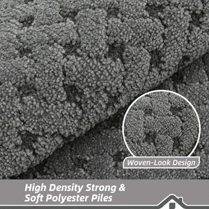 Tapis d'entrée lavables antidérapants, résistants aux taches, aspect tissé, absorbants, pour portes avant et arrière - Product Image 2