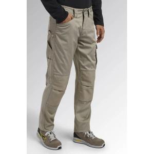DIADORA UTILITY-702,177663-75012/M Pantalones en poliéster elástico, algodón y elastano sarga gris cáñamo PANTALÓN DE TRABAJO - Product Image 2