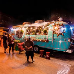 2025 Catering OEM Trailers Fully Equipped Mobile Pizza BBQ Fast Food Truck Caravan With <b>Kitchen</b> <b>For</b> <b>Sale</b> Europe - Product Image 6