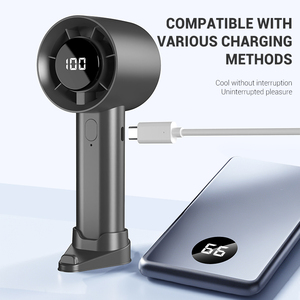 2025 Mini Thông Gió Quạt điện tốc độ 100 di động có thể sạc lại Quạt cầm tay ngoài trời nhà làm mát bàn Túi quạt - Product Image 4