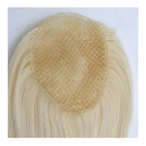 High Quality Integration Fish Net Hair Pieces Woman Toupee Silk Top Topper Chinese Cuticle Remy Human Hair Fishing Net hair top