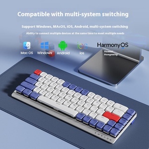 Bàn phím cơ học 68 Phím Nhỏ Gọn EWEADN MK68 với bảng hợp kim nhôm, công tắc cấu hình thấp và kết nối ba chế độ - Product Image 2