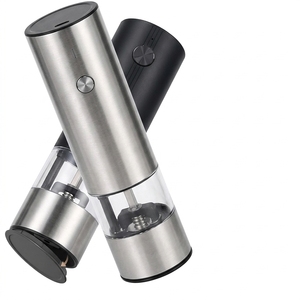Hot Sale Stainless Steel <b>Pepper</b> Mill Type-C Rechargeable Modern Salt and <b>Pepper</b> BSCI Certified - Product Image 1