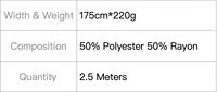 Tela de Cáñamo Coreana con Diseño de Copo de Nieve, 220 g/m², 50% Poliéster, 50% Rayón, Tejido de Punto para Faldas