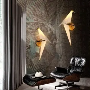 Nordische tausend Papier Pendel leuchte Kran Kronleuchter moderne minimalist ische LED Wohnzimmer Schlafzimmer Shop dekorative Vogel Wand leuchte
