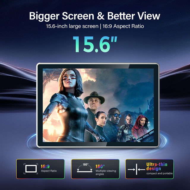 Portable Smart Tv with Voice Remote Touchable Screen hd Android System Full Screen Monitor