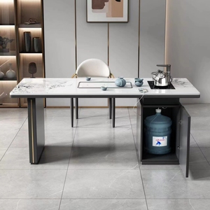 <span class=keywords><strong>Table</strong></span> en bois îlot <span class=keywords><strong>central</strong></span> haut de gamme <span class=keywords><strong>avec</strong></span> tiroir pour salle à manger et bureau - Product Image 6