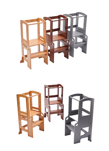 Customizable Montessori Tower Modern Adjustable Height Bamboo Natural Color Educational Children's Learning <strong>Stool</strong> Rack <strong>Step</strong> - Product Image 3