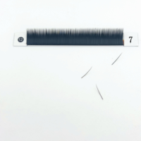 Extensions de cils Neelash faites à la main, super noires, synthétiques, mixtes 5-10mm, courbure J, sans cruauté, naturelles, faciles à éventail, 0.07mm