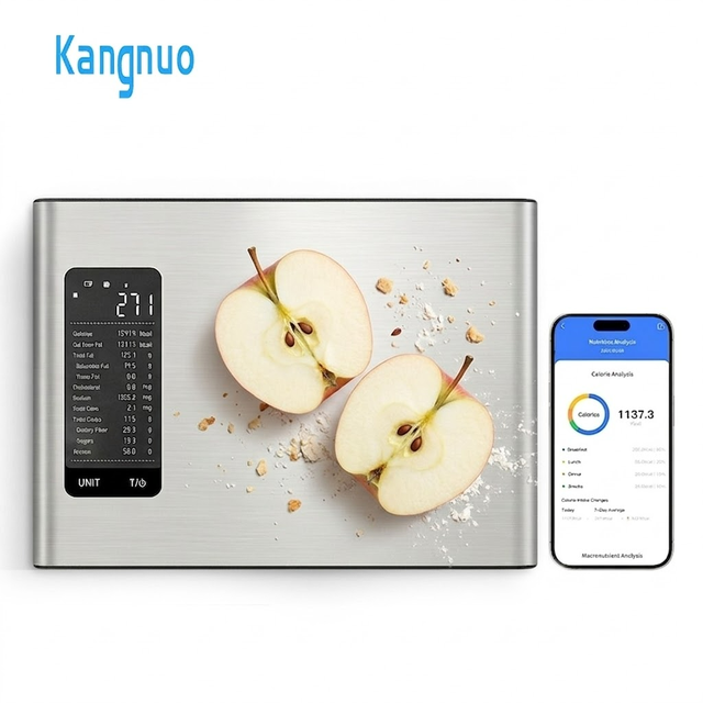 Household Stainless Steel Balance De Cuisine Balanza Digital Food Scale Nutrition Fact Calorie Tracking Scale with App