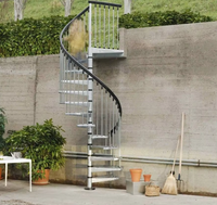 Escalier en colimaçon minimaliste Prima pour espaces commerciaux, fabrication exquise, produit très demandé