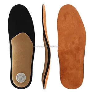 Özel çin fabrika arch destek ayakkabı ekler ayak deri kemer astarı ortopedik düzeltme eva astarı deri