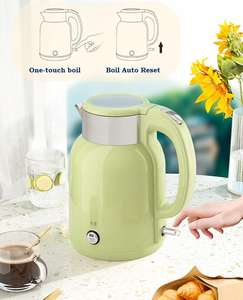 Bouilloire électrique écoénergétique de 1,8 L, en plastique, appareil électroménager avec fonction de maintien au chaud, pièces de rechange gratuites pour un usage domestique - Product Image 2