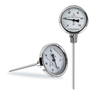 Thermomètre à cadran, thermomètre IR pour CVC, thermomètre à sonde en acier inoxydable, jauge de température bimétallique, thermomètre mécanique PT100 RTD - Product Image 6