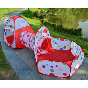 Lều Chơi Bật Lên Ba Trong Một Với Đồ Chơi Đường Hầm Lều Trẻ Em Trong Nhà Và Ngoài Trời Với Nhà Hát Ball Pit - Product Image 2
