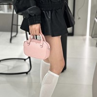 Nouveau Sac Bandoulière Mini 2026 en Cuir Véritable de Veau, Portefeuille Messager Rond en Cuir de Vachette Haut de Gamme avec Chaîne, Sac à Main Designer pour Femme