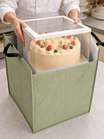 Sac isotherme personnalisé en PP non tissé vert sauge avec logo, réutilisable pour courses, doublure en feuille d'aluminium, fermeture Velcro
