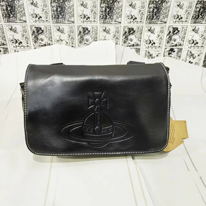 Sac messager en cuir ciré, sac messager moto vintage unisexe, sac bandoulière grande capacité - Product Image 1